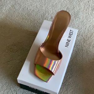Nine West high heel mules
